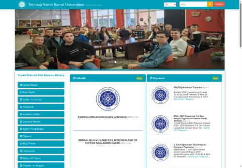 Toprak Bilimi Ve Bitki Besleme Bölümü