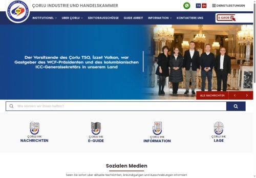 ÇORLU OFFIZIELLE WEBSITE DER HANDELS- UND INDUSTRIEKAMMER