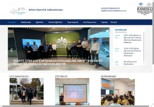 Afete Hazırlık Laboratuvarı | Afete Hazırlık Laboratuvarı