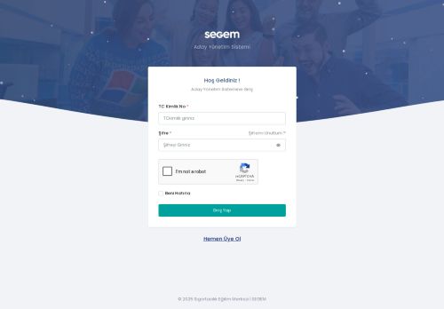 Giriş | SEGEM - Aday Yönetim Sistemi