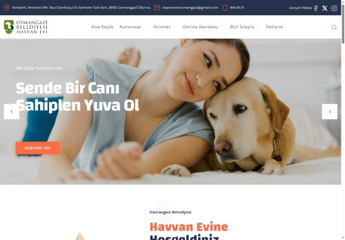 Osmangazi Belediyesi Sahipsiz Hayvanlar Doğal Yaşam ve Tedavi Merkezi