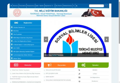 TEKİRDAĞ / SÜLEYMANPAŞA  - Tekirdağ Belediyesi Mehmet Serez Sosyal Bilimler Lisesi