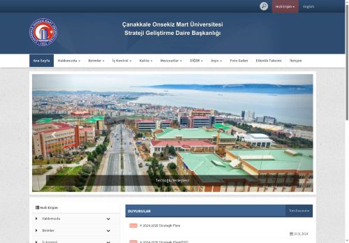 ÇOMÜ - Strateji Geliştirme Daire Başkanlığı