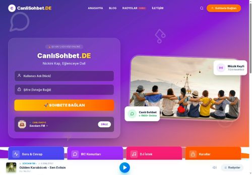 CanlıSohbet.de - Müzik ve Sohbet