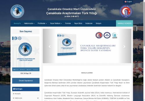 Çanakkale Araştırmaları Türk Yıllığı