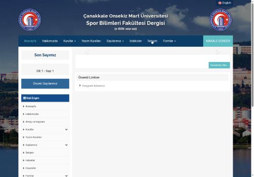 Spor Bilimleri Fakültesi Dergisi