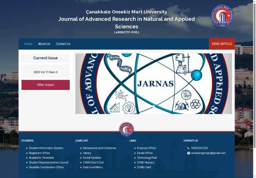 Journal of Advanced Research in Natural and Applied Sciences
