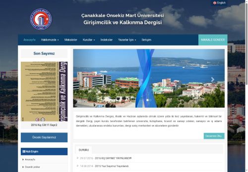 Girişimcilik ve Kalkınma Dergisi