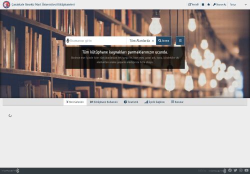 Çanakkale Onsekiz Mart Üniversitesi Kütüphaneleri s21.5