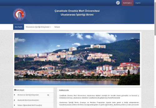 ÇOMÜ - Uluslararası İşbirliği Birimi