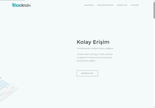 Teradesk - Belge ve Döküman Yönetimi | Arşiv Yönetimi | Süreç Yönetimi