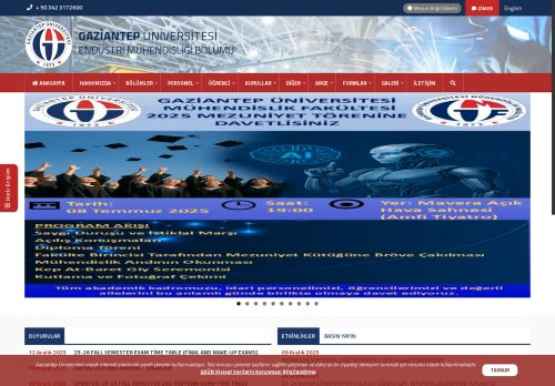 Endüstri Mühendisliği Bölümü