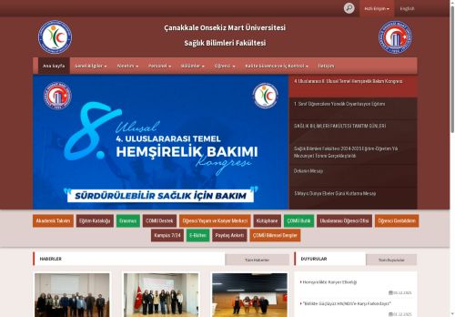 ÇOMÜ - Sağlık Bilimleri Fakültesi