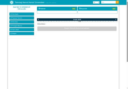 İŞLETME VE GİRİŞİMCİLİK TOPLULUĞU