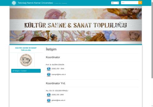 KÜLTÜR, SAHNE VE SANAT TOPLULUĞU