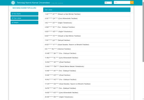 NKÜ GENÇ KADEM TOPLULUĞU