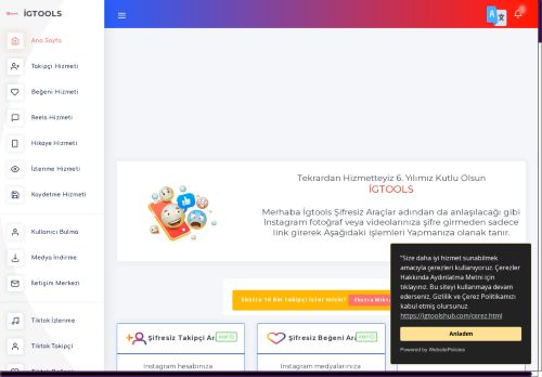 İgtools - LikeMe - igtools - insfollow - Beğeni Takipçi Hilesi - Şifresiz Instagram Hizmetleri