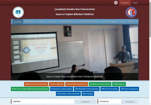 ÇOMÜ - İnsan ve Toplum Bilimleri Fakültesi