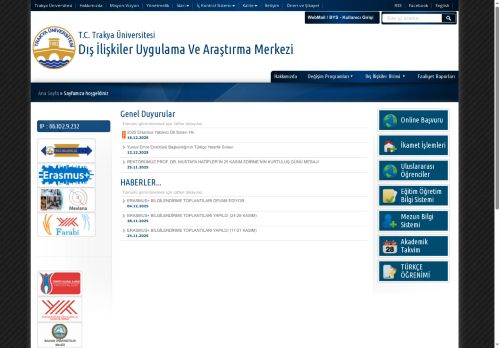 Dış İlişkiler Uygulama Ve Araştırma Merkezi | T.C. Trakya Üniversitesi