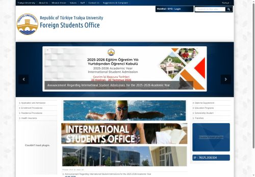 Foreign Students Office | Republic of Türkiye Trakya University