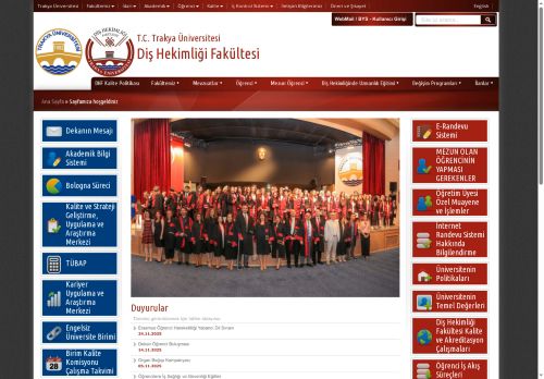 Diş Hekimliği Fakültesi | T.C. Trakya Üniversitesi