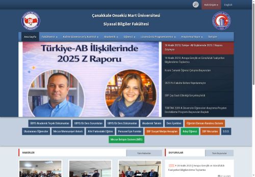 ÇOMÜ -  Siyasal Bilgiler Fakültesi