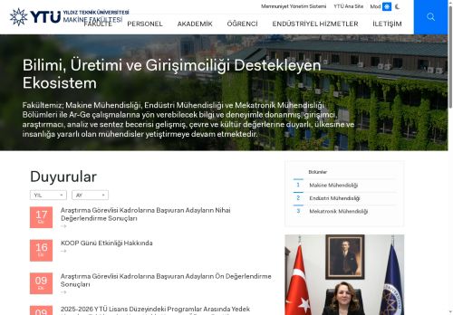 ANASAYFA | YTÜ Makine Fakültesi