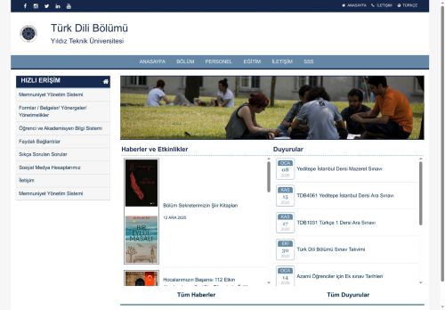 YTÜ Türk Dili Bölümü