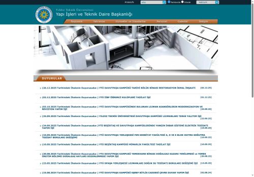 Yapı İşleri ve Teknik Daire Başkanlığı