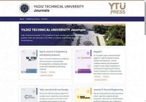 YILDIZ TECHNICAL UNIVERSITY Journals