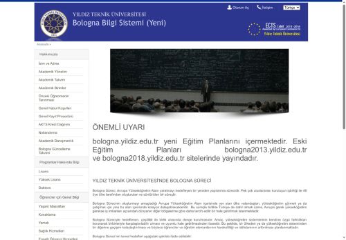 YTU - Bologna Information System