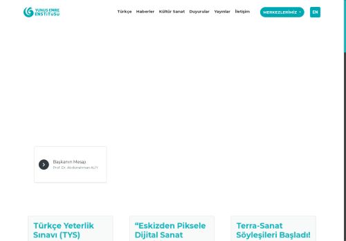 Anasayfa | Yunus Emre Enstitüsü