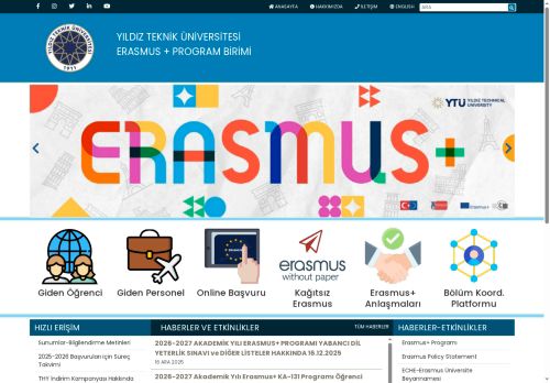 YTU Erasmus + Program Unit