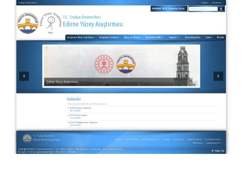 Edirne Yüzey Araştırması | T.C. Trakya Üniversitesi