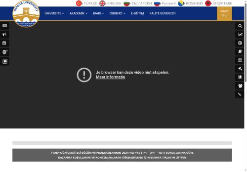 Trakya Üniversitesi Rektörlüğü