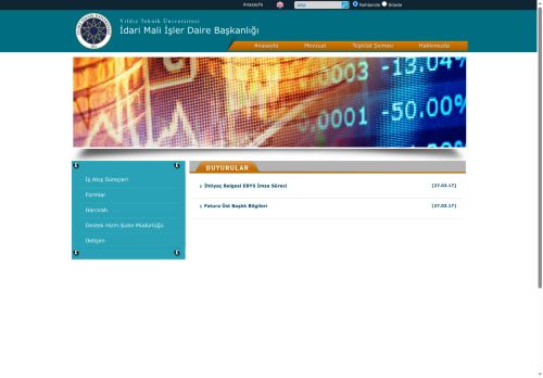 İdari Mali İşler Daire Başkanlığı