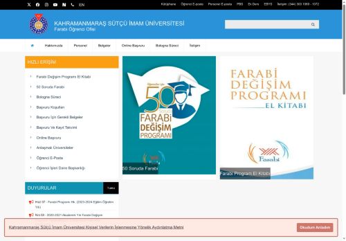 KSÜ - Farabi Öğrenci Ofisi