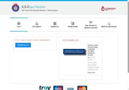 KAHRAMANMARAŞ SÜTÇÜ İMAM ÜNİVERSİTESİ SOSYAL TESİS ÖDEME SAYFASI