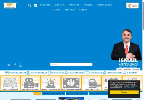 Arifiye Belediyesi - Resmi İnternet Sitesi - ANA SAYFA