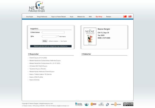 Nesne -   Psikoloji Dergisi