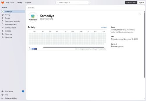 Komediya · GitLab