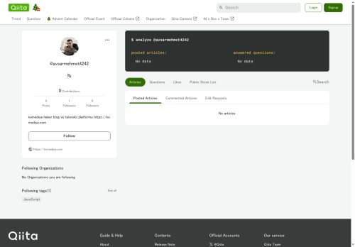 avsarmehmet4242 - Qiita