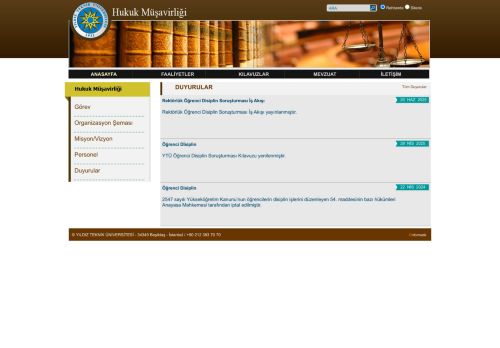 YTÜ Hukuk Müşavirliği