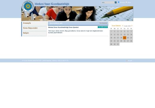 YTÜ Merkezi Sınav Koordinatörlüğü