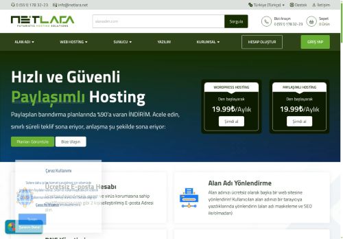 NetLara | SSD Hosting, Sunucu ve Veri Merkezi Hizmetleri