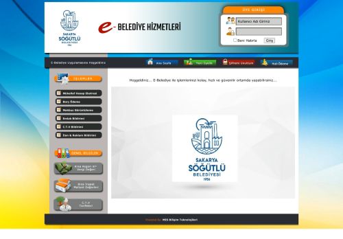 Söğütlü Belediyesi E-BELEDİYE UYGULAMASI
