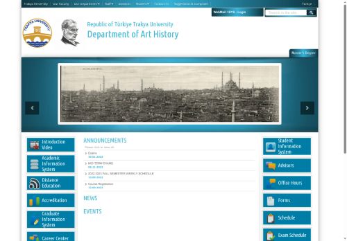 Department of Art History | Republic of Türkiye Trakya University