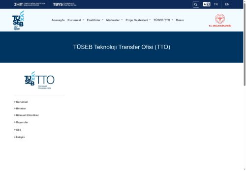 TÜSEB Teknoloji Transfer Ofisi (TTO)