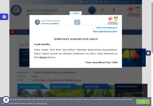 İzmir Polen Alerji Bülteni