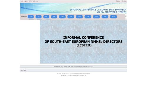 INFORMAL CONFERENCE OF SOUTH-EAST EUROPEAN NMHSs DIRECTORS